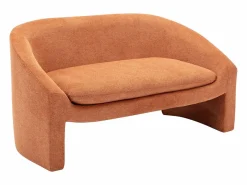 Sofá de 2 plazas de tela de color estilo diseño OSSANA^Vente-unique Discount