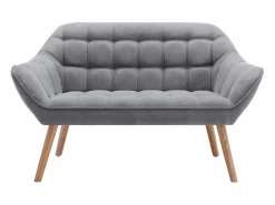 Vente-unique Sofá Escandinavo|Sofá - 2 Plazas|Sofá de 2 plazas de tela acolchado de estilo escandinavo. Tendencia del momento. Medidas: Ancho 127 x Prof. 73 x Alt. 77 cm. CASERTA