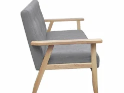 Sofá Vintage|Sofá de 2 plazas de tela PWFG73001