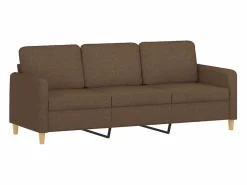 Sofá de 3 plazas de tela marrón 180 cm^vidaxl Online