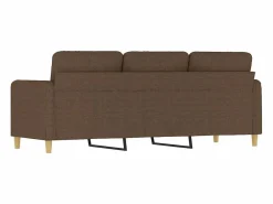 Sofá de 3 plazas de tela marrón 180 cm^vidaxl Online