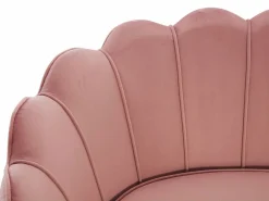 Vente-unique Sofá de 2 plazas de terciopelo DANDELION Rosa