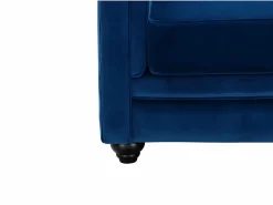 Sofá de 3+2+1 plazas de terciopelo Azul real CHESTERFIELD^Vente-unique New