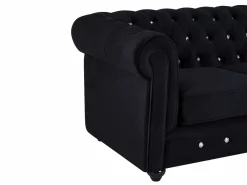 Sofá de 2 plazas de terciopelo con botones de efecto cristal CHESTERFIELD^Vente-unique Hot