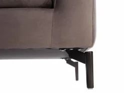 Sofá de 3 plazas de terciopelo gris estilo contemporáneo - ISENA^Vente-unique