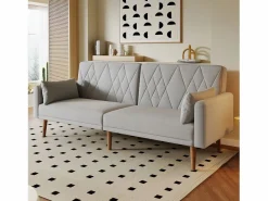 Sofá de 2 plazas de terciopelo , con respaldo y reposabrazos ajustables, de diseño moderno, para salón o dormitorio^OKWISH Clearance