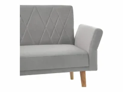 Sofá de 2 plazas de terciopelo , con respaldo y reposabrazos ajustables, de diseño moderno, para salón o dormitorio^OKWISH Clearance