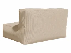 Vente-unique Sofá de 2 plazas de terciopelo color acanalado NOUMARA Beige Discount