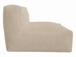 Vente-unique Sofá de 2 plazas de terciopelo color acanalado NOUMARA Beige Discount