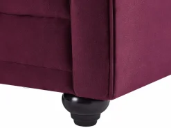 Sofá de 2 plazas de terciopelo color morado CHESTERFIELD^Vente-unique Sale