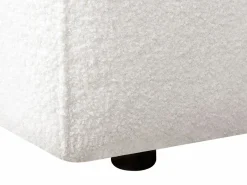 Vente-unique Sofá de 3 plazas en tela bouclé estilo diseño SOPELANA Blanco Best