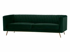 Rendez-Vous Déco Sofá Vintage|Sofá de 3 plazas en terciopelo oscuro - Gatsby