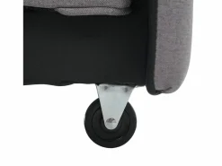 Sofá de 2 plazas extraíble - Sofá relax con bolsillos laterales y 2 cojines - Lino Gris Discount