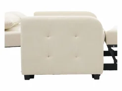 Sofá Relax|Sofá de 2 plazas extraíble - Sofá relax con respaldo regulable y 2 cojines - Lino
