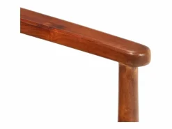 Clicnbuy Sofá De Piel|Sofá de 2 plazas madera maciza acacia y cuero auténtico
