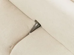 Vente-unique Sofá de 2 plazas movible hacia adelante y hacia atrás en tela texturizada APOLIU Beige Hot
