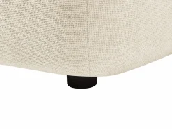 Vente-unique Sofá de 2 plazas movible hacia adelante y hacia atrás en tela texturizada APOLIU Beige Hot