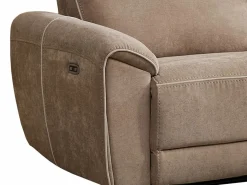 Sofá de 3 plazas reclinable eléctrico de tela color DJARALO^Vente-unique Clearance