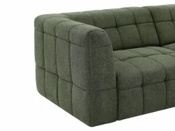 Vente-unique Sofá Relax|Sofá de 3 plazas reclinable con asiento deslizante eléctrico en tela NELOSA