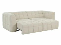 Sofá de 3 plazas relax con asiento deslizante eléctrico en tela NELOSA^Vente-unique Best