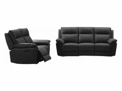 Sofá de 3+2 plazas relax de piel de búfalo PAKITA^Vente-unique Discount