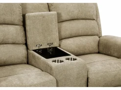 Sofá de 3+2 plazas relax eléctrico tela con tableta NEVERS^Vente-unique Discount