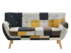 Sofá de 2 plazas SERTI II en tejido patchwork^Vente-unique Clearance