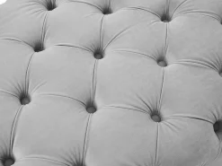 Sofá de 3 plazas, sillón y puf chéster de terciopelo EDWINA^Vente-unique Online