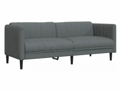 vidaxl Sofá Relax|Sofá de 3 plazas tela oscuro