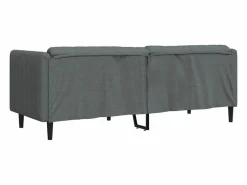 vidaxl Sofá Relax|Sofá de 3 plazas tela oscuro