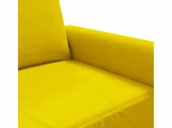Clicnbuy Sofá de 3 plazas terciopelo 180 cm Amarillo Hot
