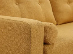 Vente-unique Sofá Escandinavo|Sofá de 3 plazas y cojines de tela TATUM