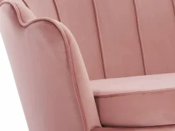 Sofá de 2 plazas y silla estilo concha de terciopelo DANDELION^Vente-unique Discount