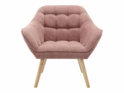 Vente-unique Conjunto Sofá Y Sillón|Sofá de 2 plazas y sillón de tela jaspeada estilo escandinavo CASERTA