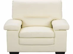 Sofá de 3 plazas y sillón de piel de búfalo MIMAS II^LINEA SOFA