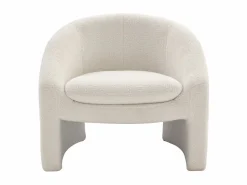Vente-unique Conjunto Sofá Y Sillón|Sofá de 2 plazas y sillón en tejido tela de rizo OSSANA