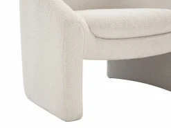 Vente-unique Conjunto Sofá Y Sillón|Sofá de 2 plazas y sillón en tejido tela de rizo OSSANA