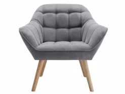 Vente-unique Conjunto Sofá Y Sillón|Sofá de 2 plazas y sillón acolchado estilo escandinavo. Tendencia del momento. Medidas: Ancho 127 / 82 x Prof. 73 x Alt. 77 cm. CASERTA