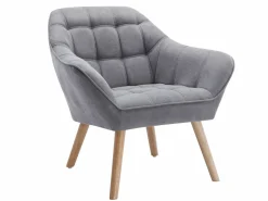 Vente-unique Conjunto Sofá Y Sillón|Sofá de 2 plazas y sillón acolchado estilo escandinavo. Tendencia del momento. Medidas: Ancho 127 / 82 x Prof. 73 x Alt. 77 cm. CASERTA