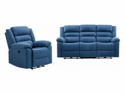 Sofá de 3 plazas y sillón reclinable eléctrico de tela BUROLO^Vente-unique Discount