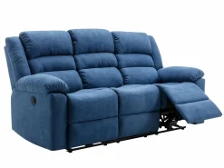 Sofá de 3 plazas y sillón reclinable eléctrico de tela BUROLO^Vente-unique Discount