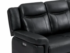 Sofá de 3 plazas y sillón relax eléctrico de piel KENNETH^Vente-unique