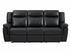 Sofá de 3 plazas y sillón relax eléctrico de piel KENNETH^Vente-unique