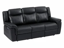 Sofá de 3 plazas y sillón relax eléctrico de piel KENNETH^Vente-unique