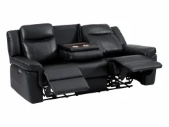Sofá de 3 plazas y sillón relax eléctrico de piel KENNETH^Vente-unique