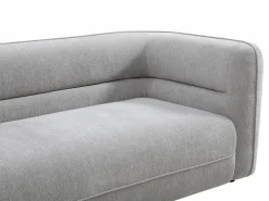 Vente-unique Sofá de 3 plazas y un sillón en tela de chenilla TALIENA Gris Clearance