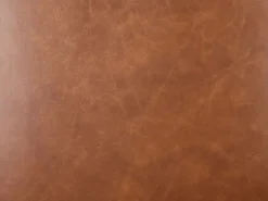 Vente-unique Sofá de 3 y 2 plazas de piel de vaca color CHESTERFIELD Camel New