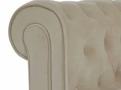 Vente-unique Sofá de 3 y 2 plazas de terciopelo CHESTERFIELD Beige Online