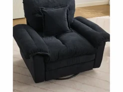 Sofá de dos plazas y sillones giratorios en tejido chenilla - Con cojines^Hauss Spole Discount