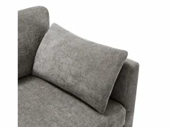 ModernLuxe Sofá de esquina en L - 3 plazas - con reposapiés - 4 cojines - brazos ajustables - Gris Online